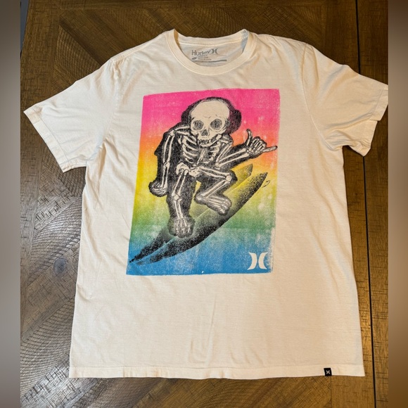 Hurley Other - Hurley Multicolor Skeleton Surfer Tee Size Large